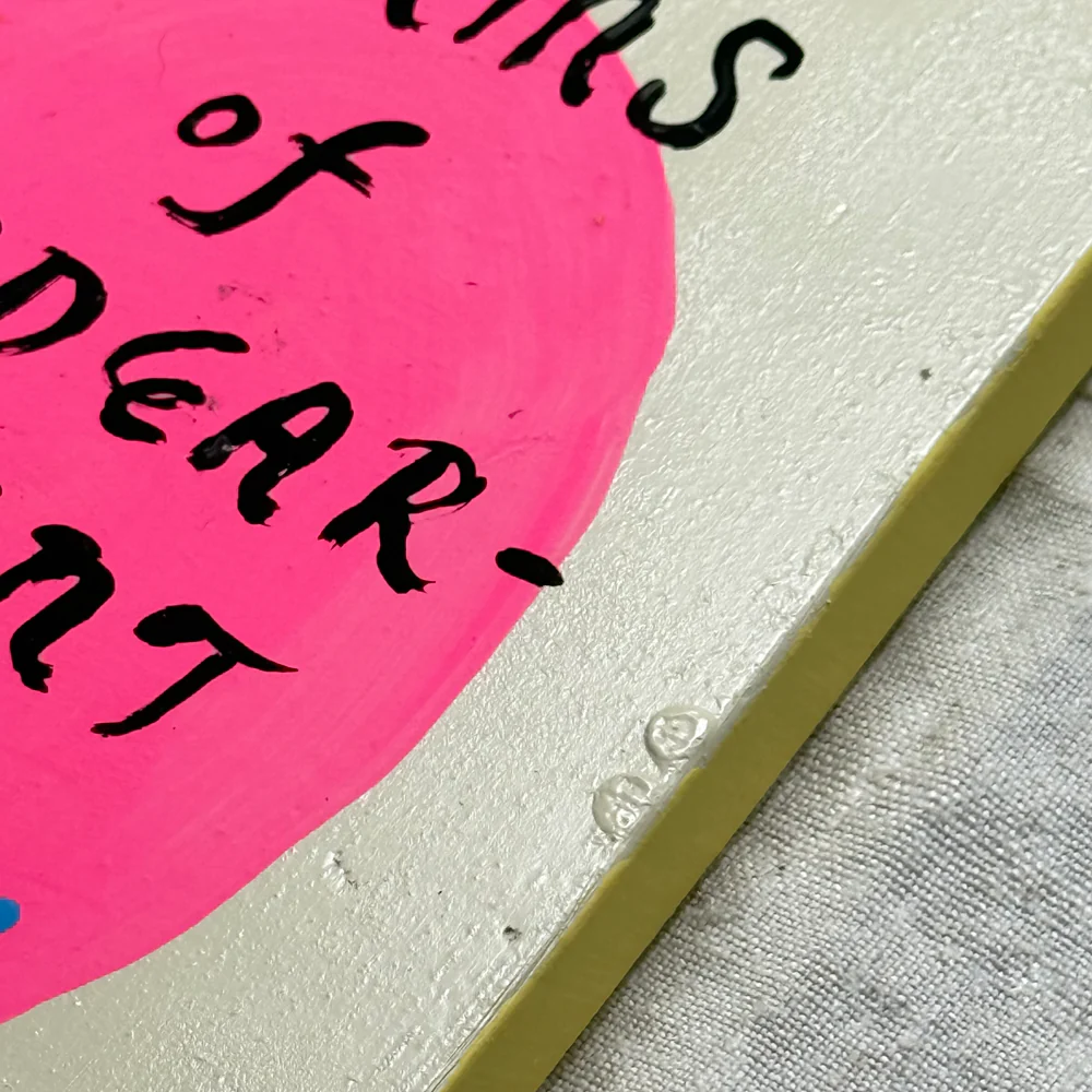 Leanne Shapton "Terms of Endearment" Painted Wooden Book - Image 2
