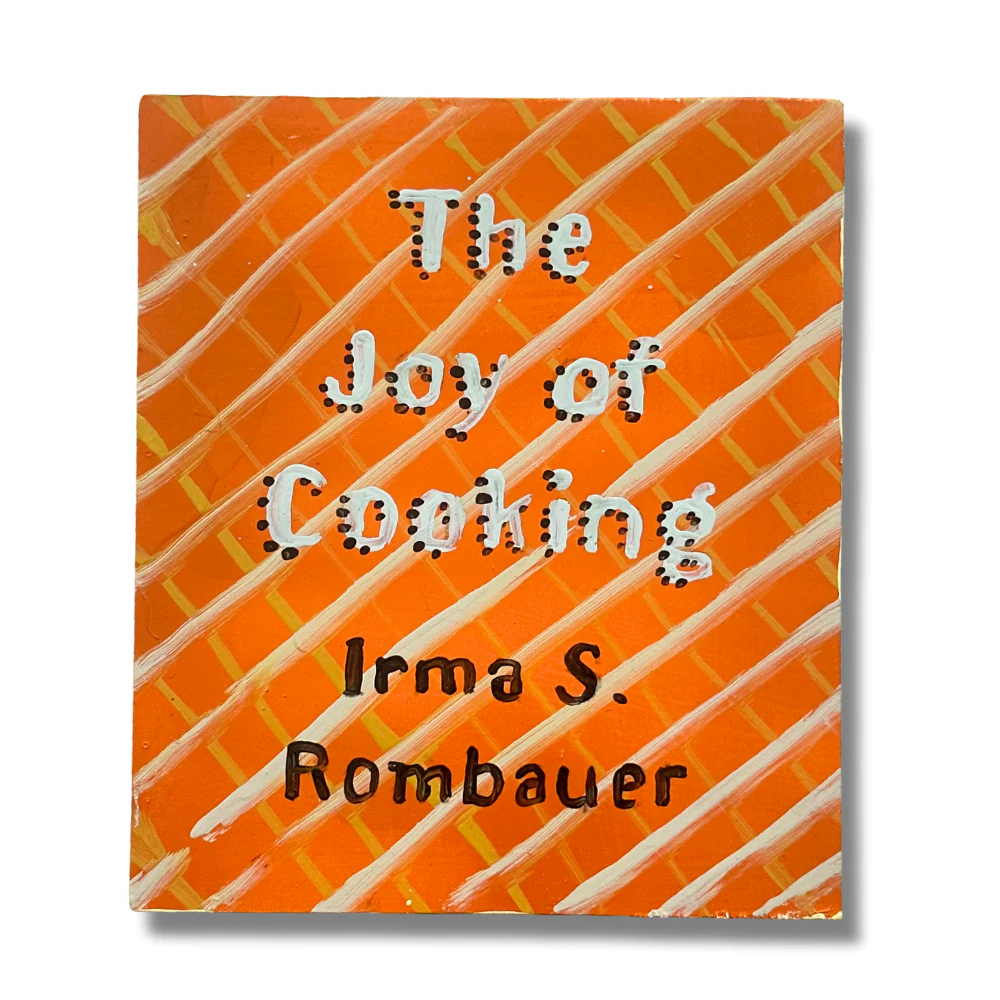 Leanne Shapton "The Joy of Cooking" Painted Wooden Book