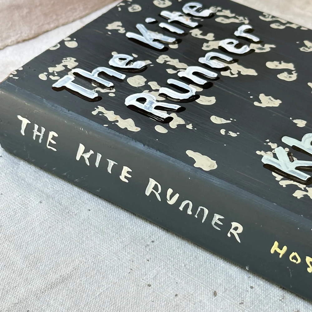 Leanne Shapton "The Kite Runner" Painted Wooden Book - Image 3