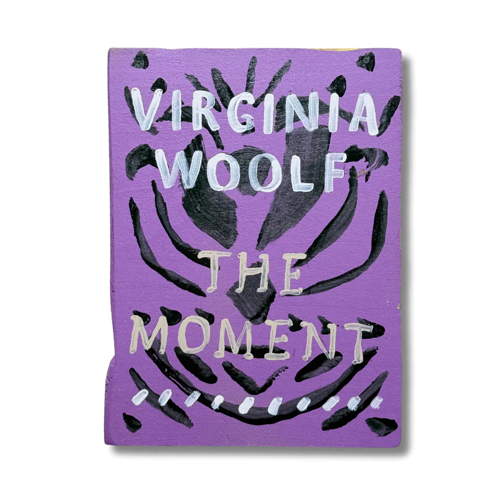 Leanne Shapton "The Moment" Painted Wooden Book