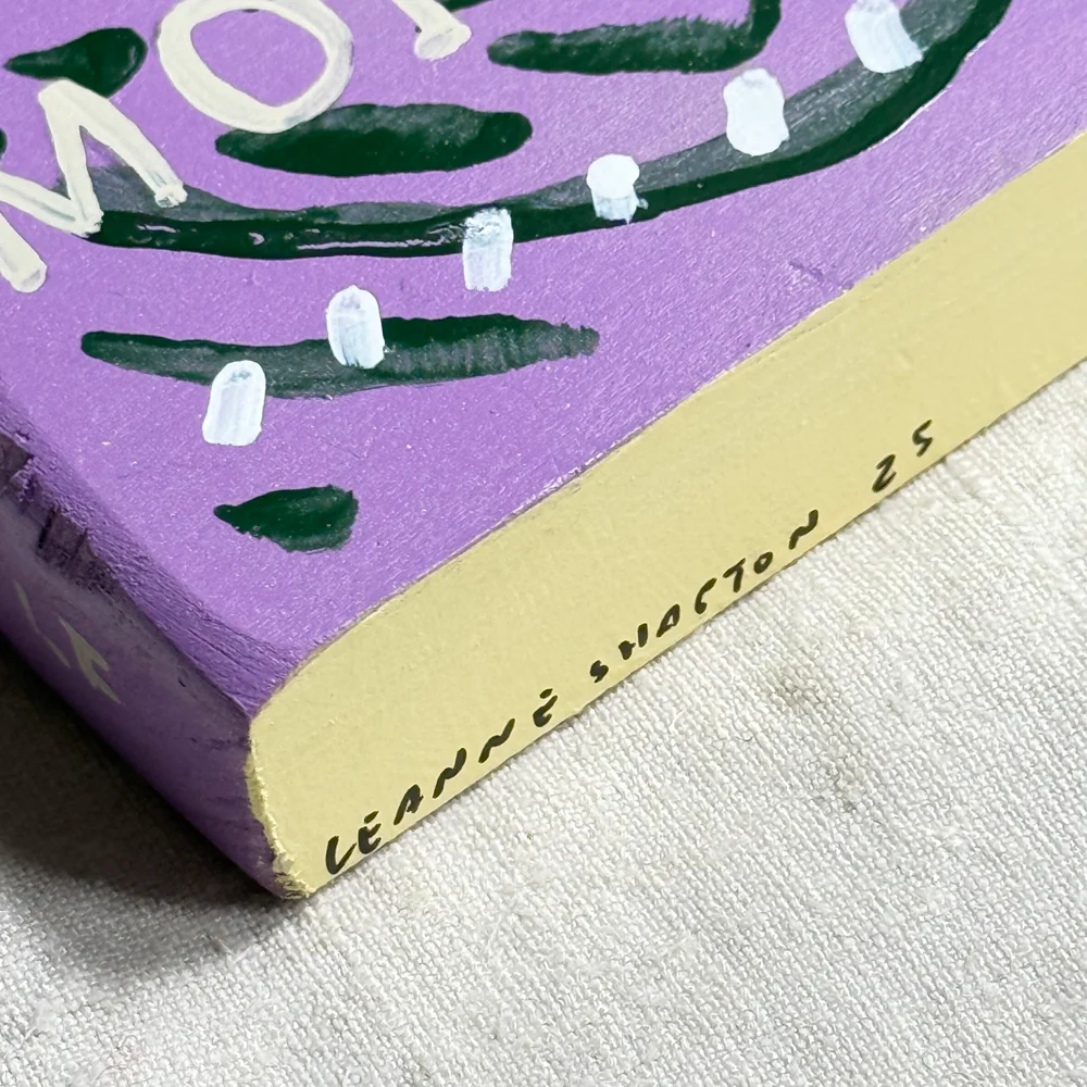 Leanne Shapton "The Moment" Painted Wooden Book - Image 4