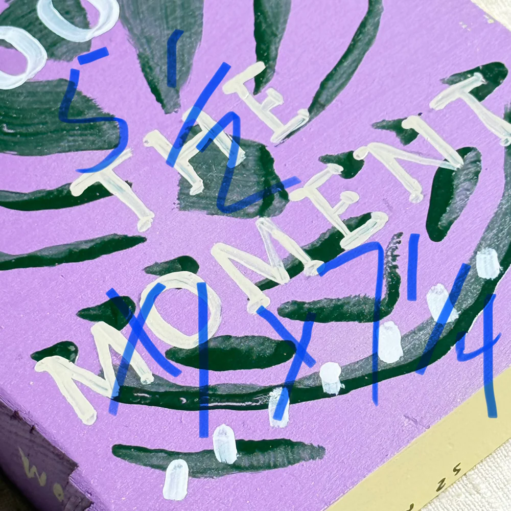 Leanne Shapton "The Moment" Painted Wooden Book - Image 5