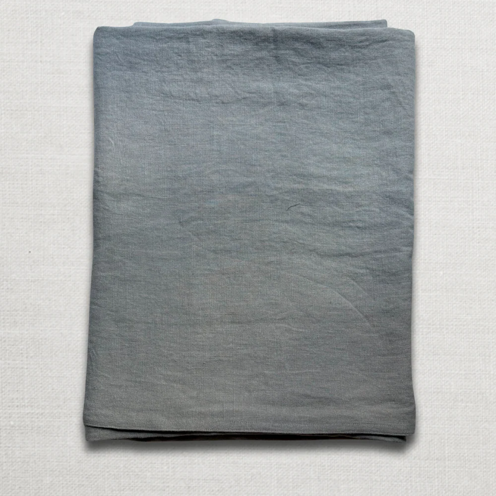 Libeco Hudson Linen King Bedcover in Fog