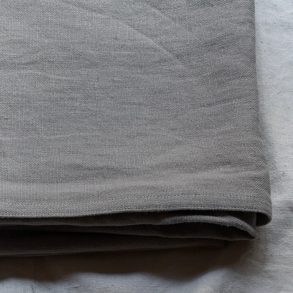 Libeco Hudson Linen King Bedcover in Fog - Image 2