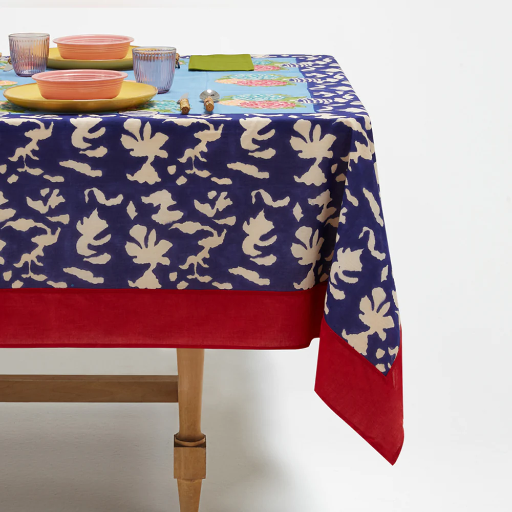 Lisa Corti X La Minervetta Blue Pot Sky Cotton Panel 180 x 270cm - Image 2