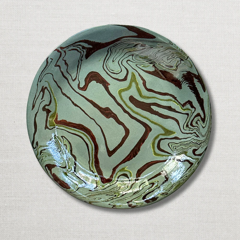 Marbled Dinner Plate in Fontainebleau (FB #748)