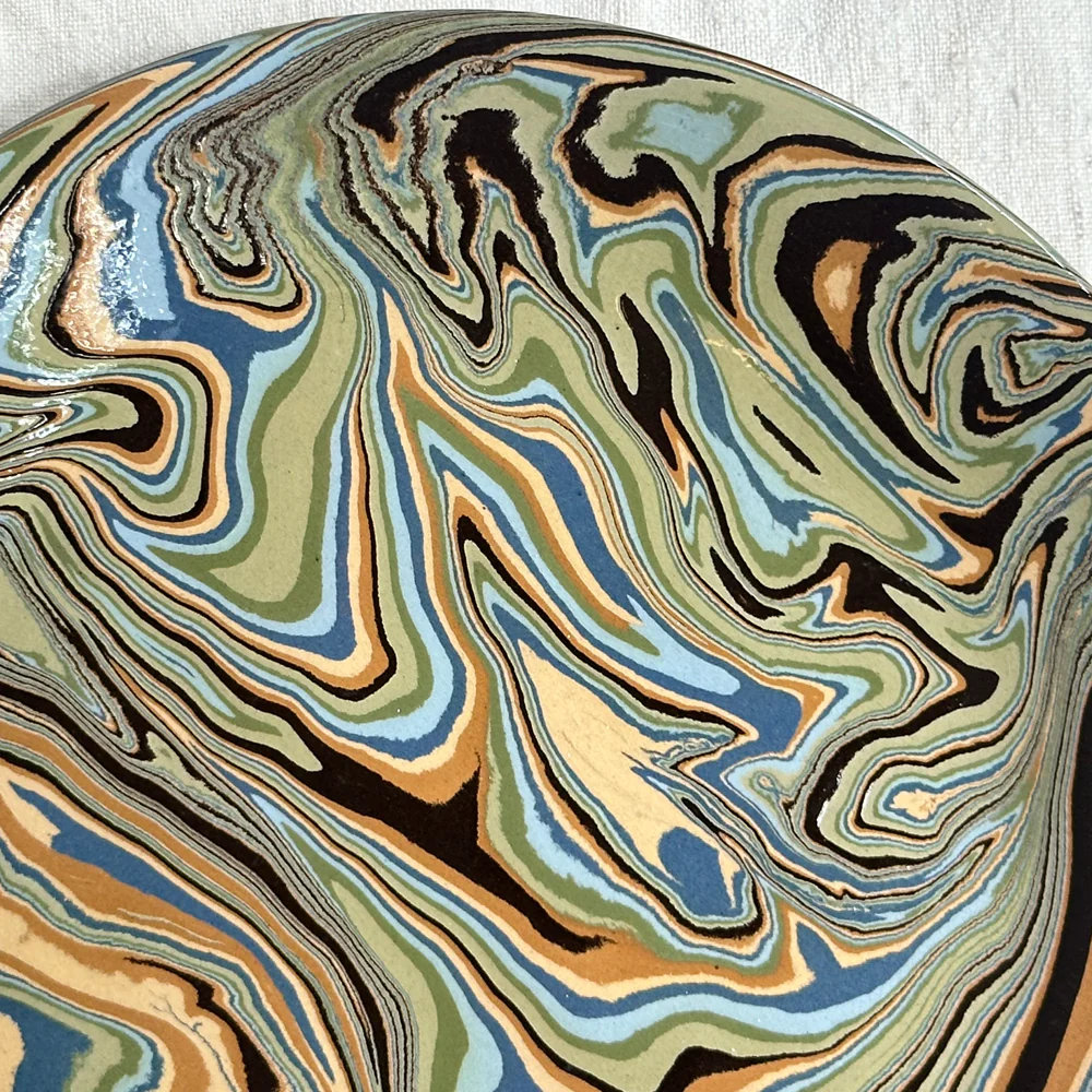 Marbled Dinner Plate in Papeete (PP #720) - Image 2