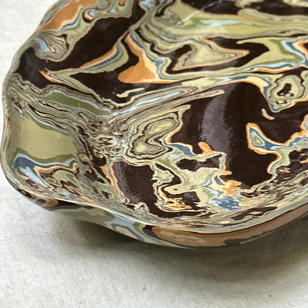 Marbled Fish Dish Platter in Papeete (PP #744) - Image 2