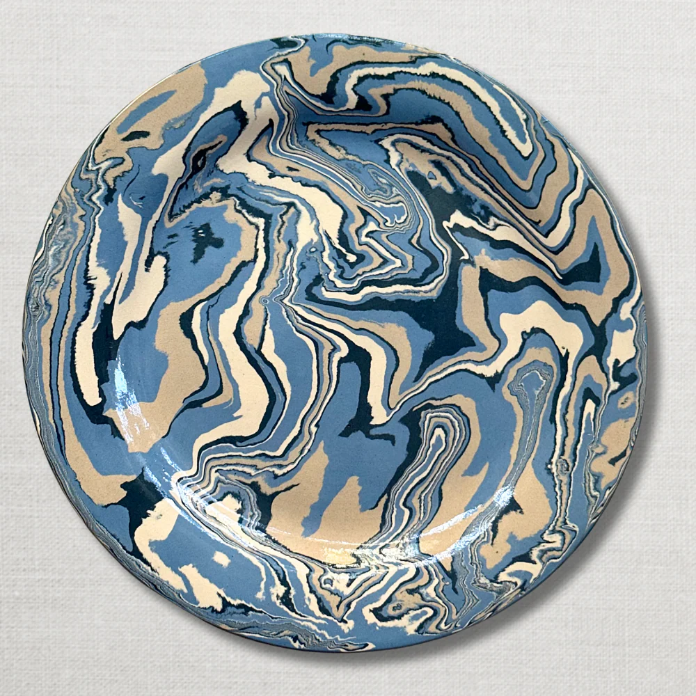 Marbled Presentation Plate in Arcachon (AR #761)