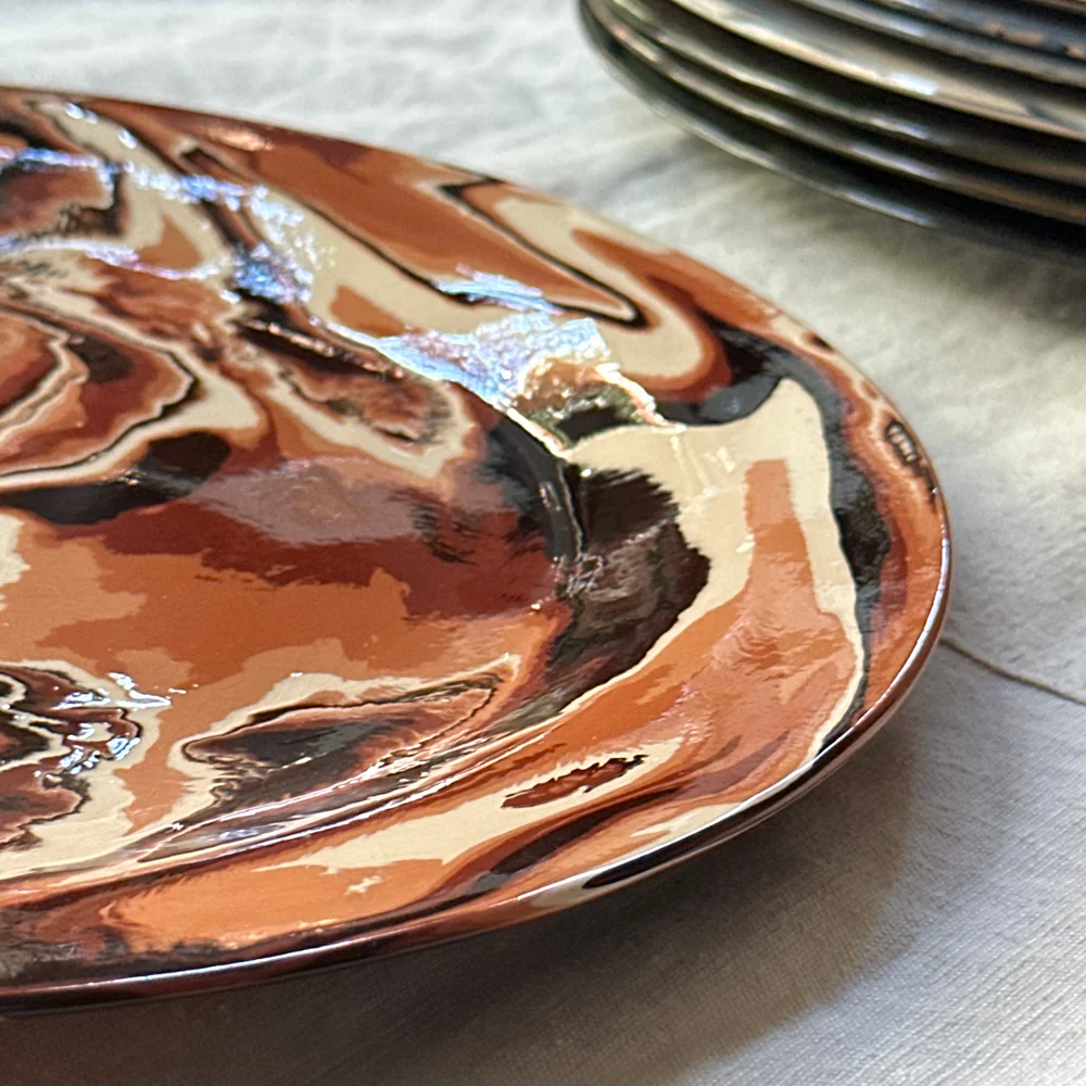 Marbled Presentation Plate in Bhoutan (BH #759) - Image 3