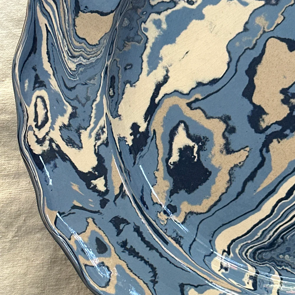 Marbled Scalloped Plate in Arcachon (AR #771) - Image 3