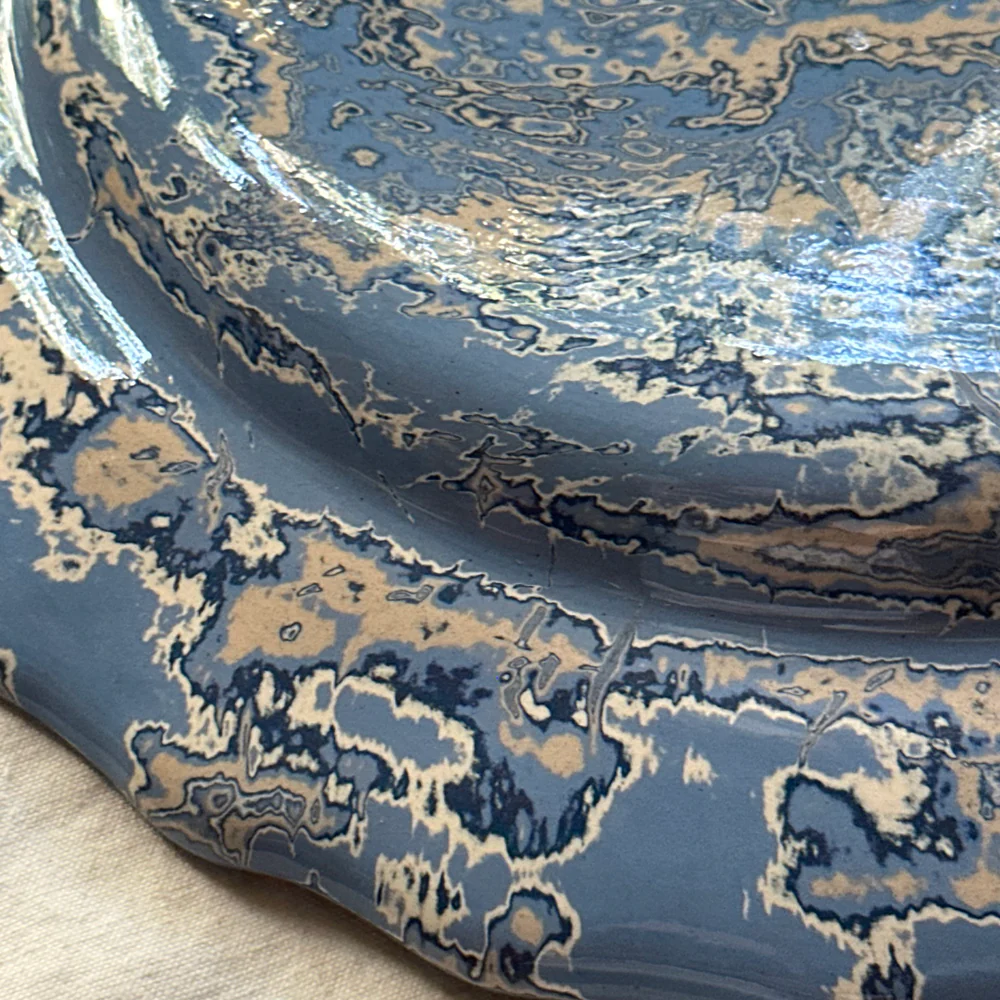 Marbled Scalloped Plate in Arcachon (AR #771) - Image 4