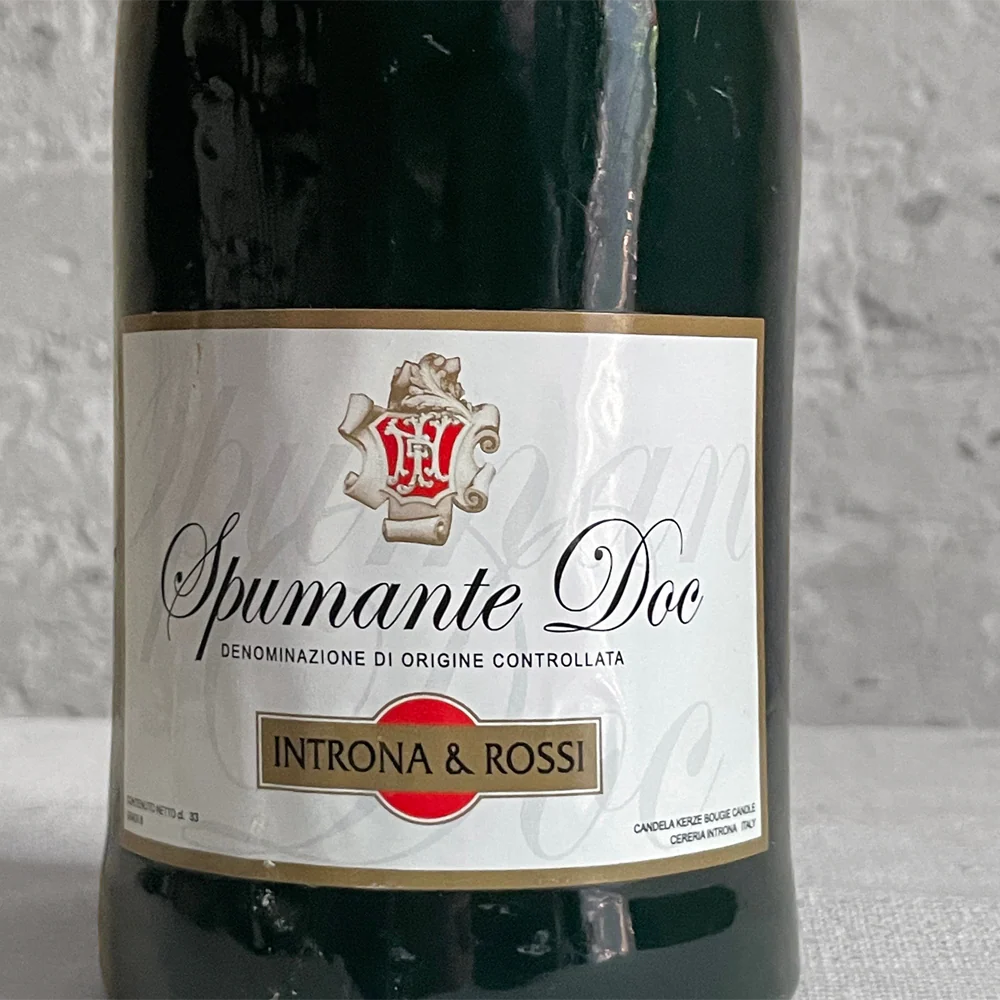 Medium Spumante Sparkling Wine Bottle Candle - Image 2
