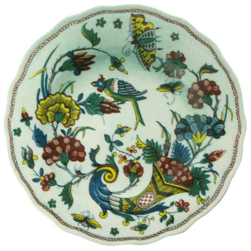 Melamine Faience a la Corne Plate