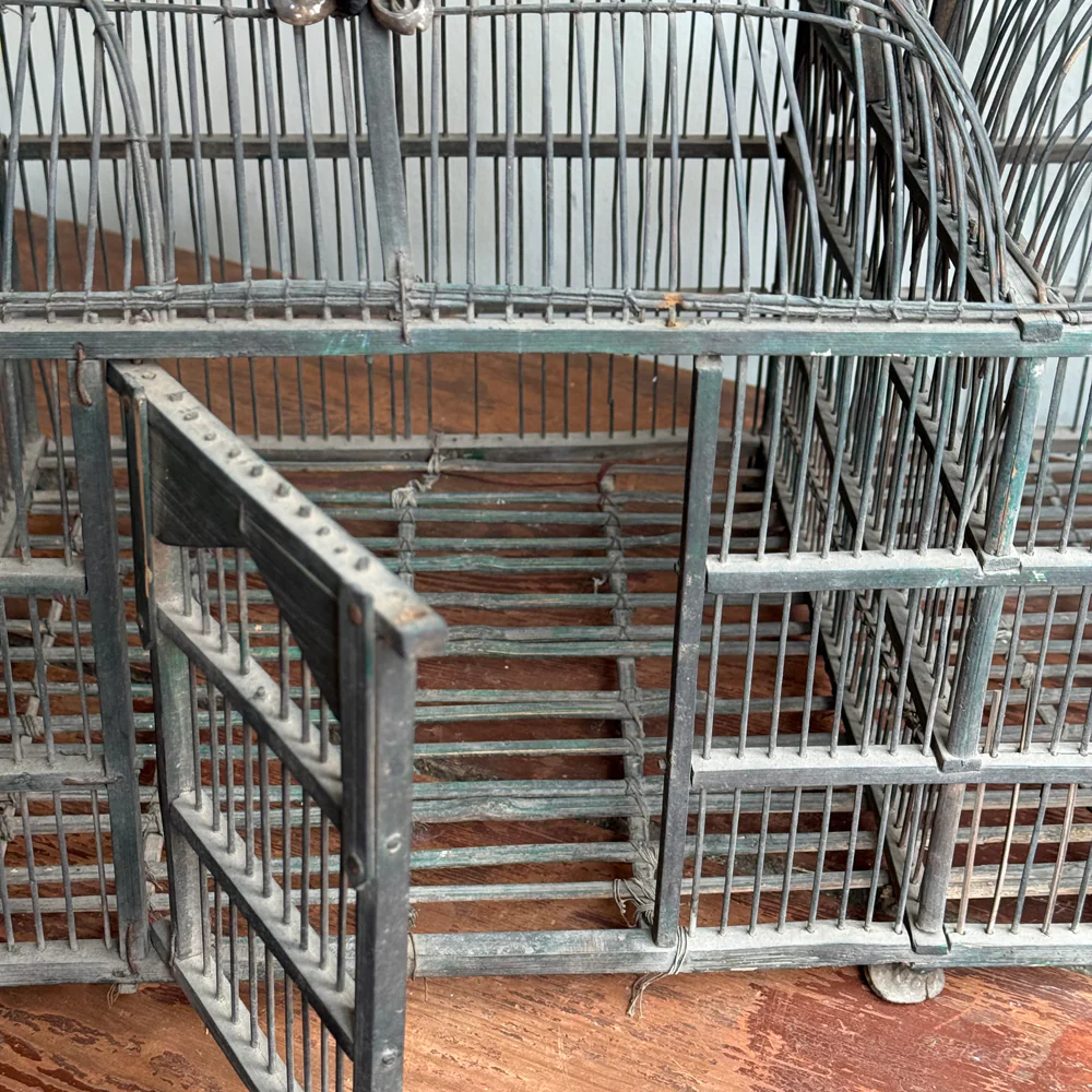 Mid 19th-century Victorian Double Dome Top Bird Cage - Image 9