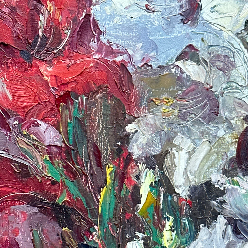 Dutch Floral Amaryllis Still Life Painting - Image 5