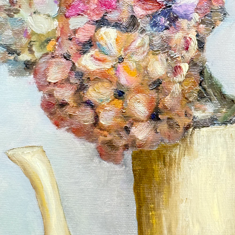 Mid 20th-century Dutch Floral Still Life Painting - Image 2