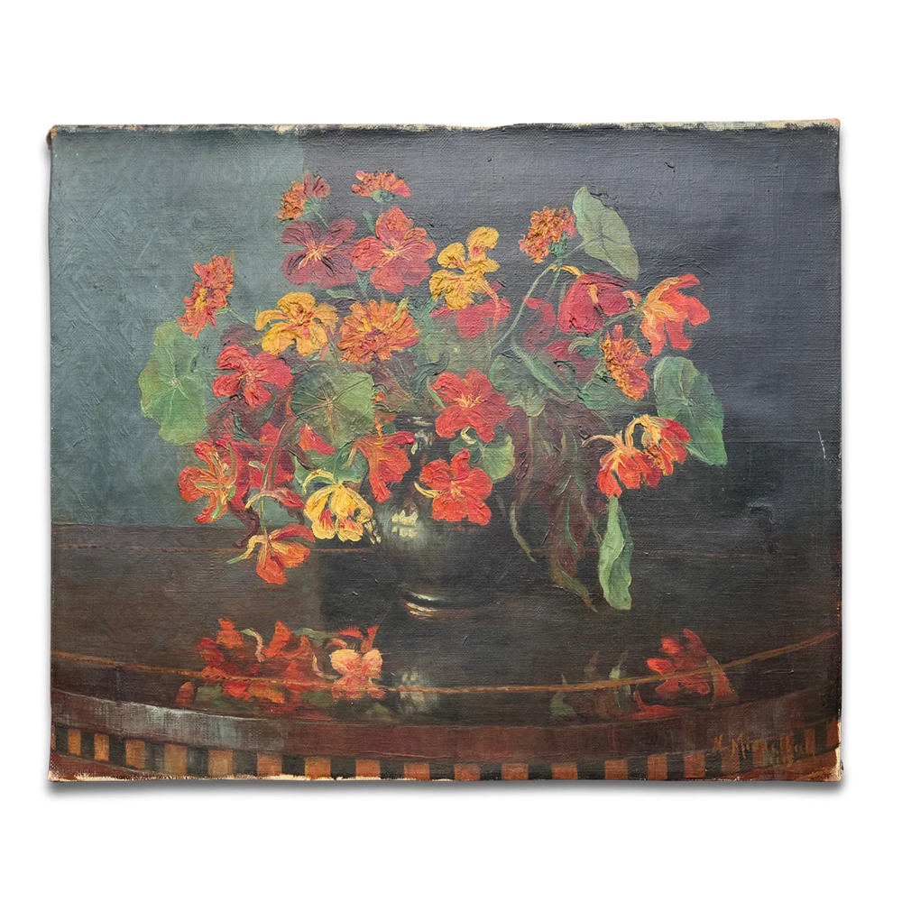 Mid 20th-century Dutch Floral Still Life Painting