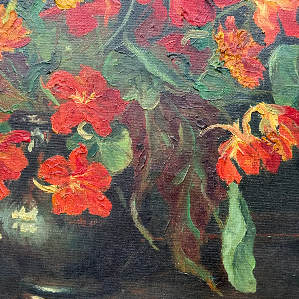 Mid 20th-century Dutch Floral Still Life Painting - Image 2