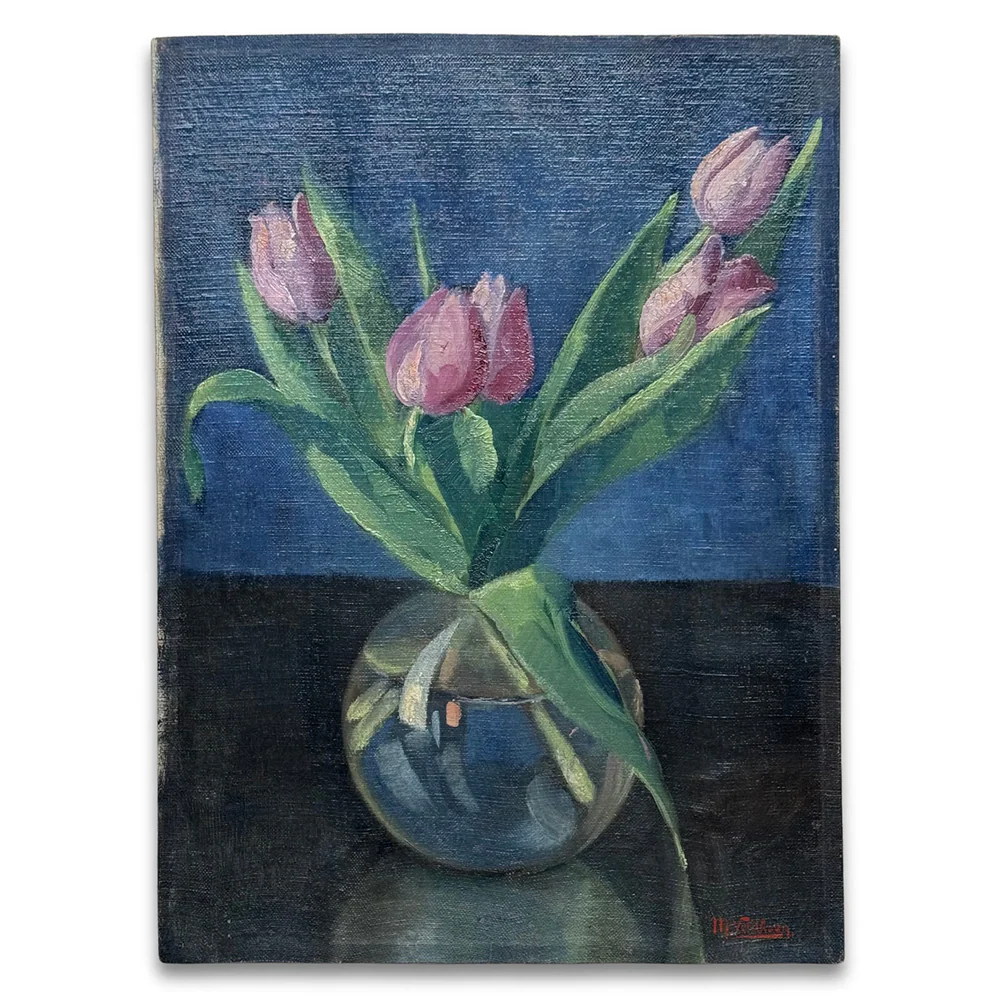 Mid 20th-century Dutch Floral Still Life Painting