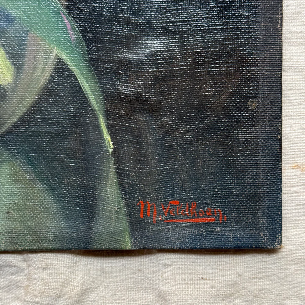 Mid 20th-century Dutch Floral Still Life Painting - Image 4