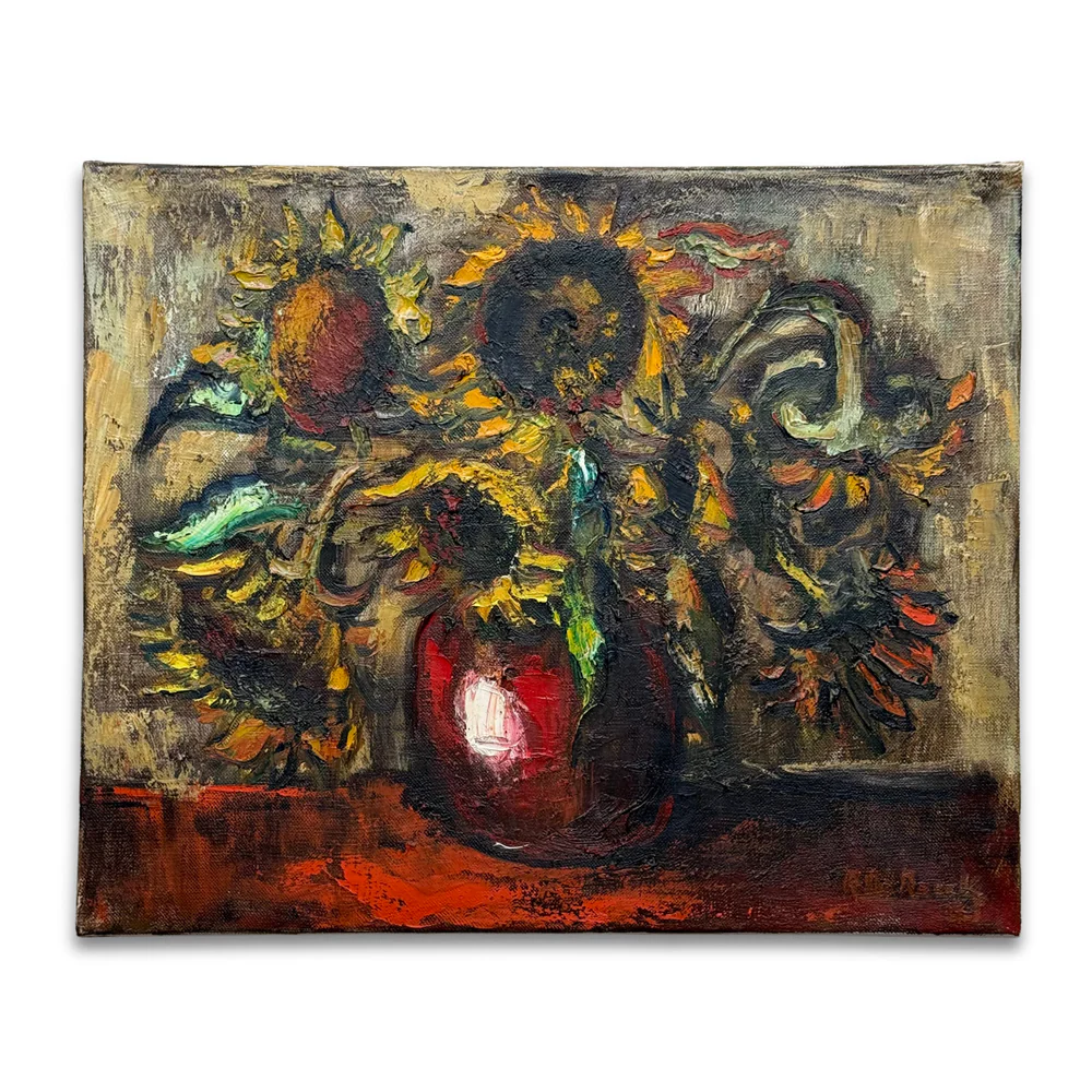 Mid 20th-century Dutch Floral Still Life Painting