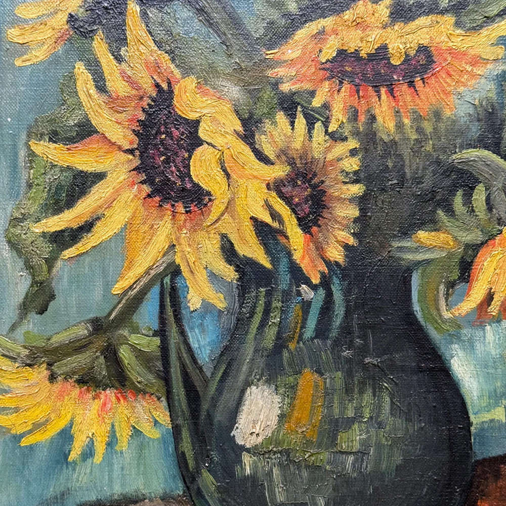 Mid 20th-century Dutch Floral Still Life Painting - Image 2