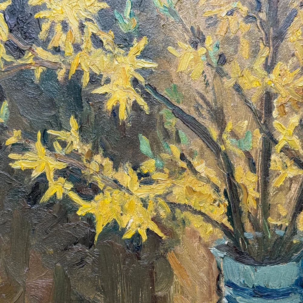 Mid 20th-century Dutch Floral Still Life Painting - Image 3
