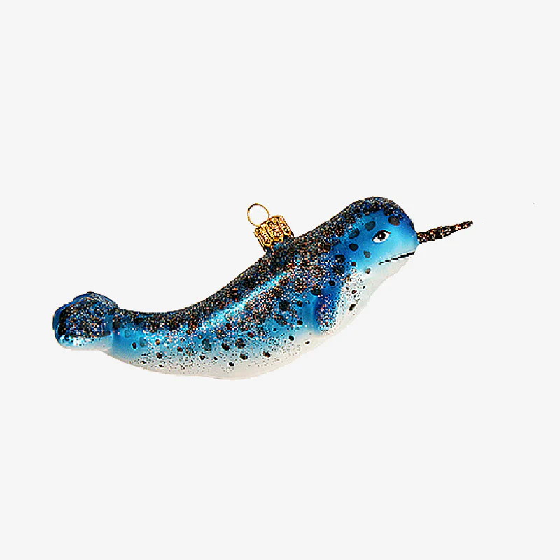 Narwhal Whale Ornament