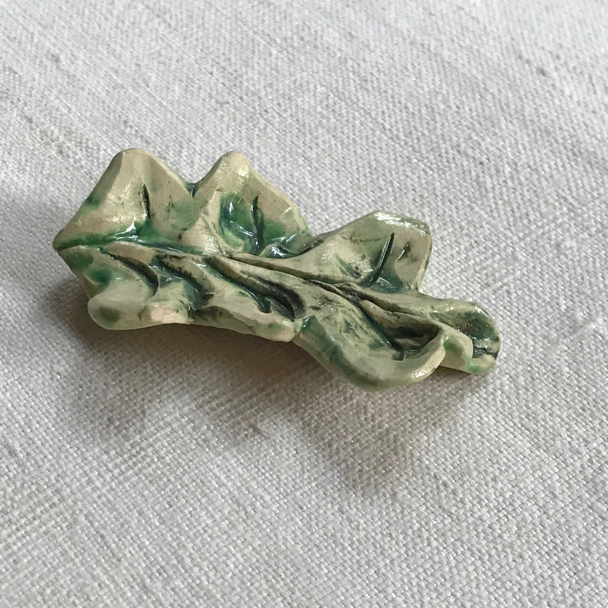 Nathalie Lete Small Green Leaf Sculpture - Image 2