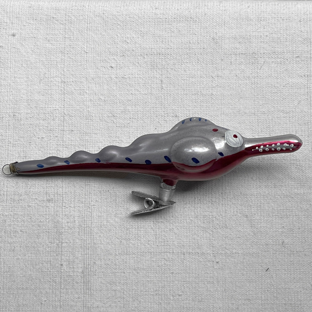 Nostalgic Clip-On Alligator Ornament