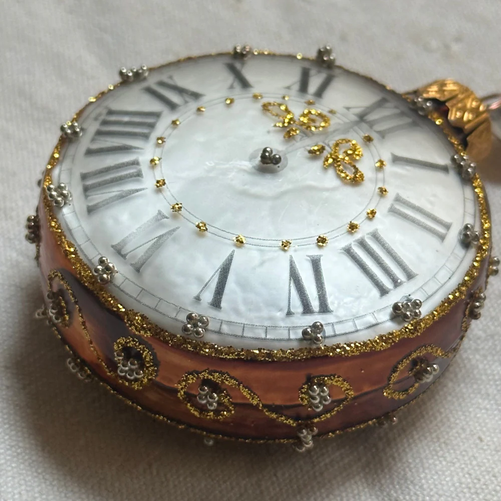 Nostalgic Clock Ornament - Image 2