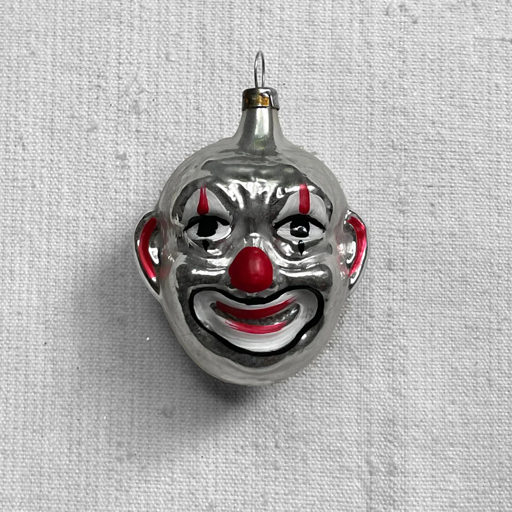 Nostalgic Clown Head  Ornament