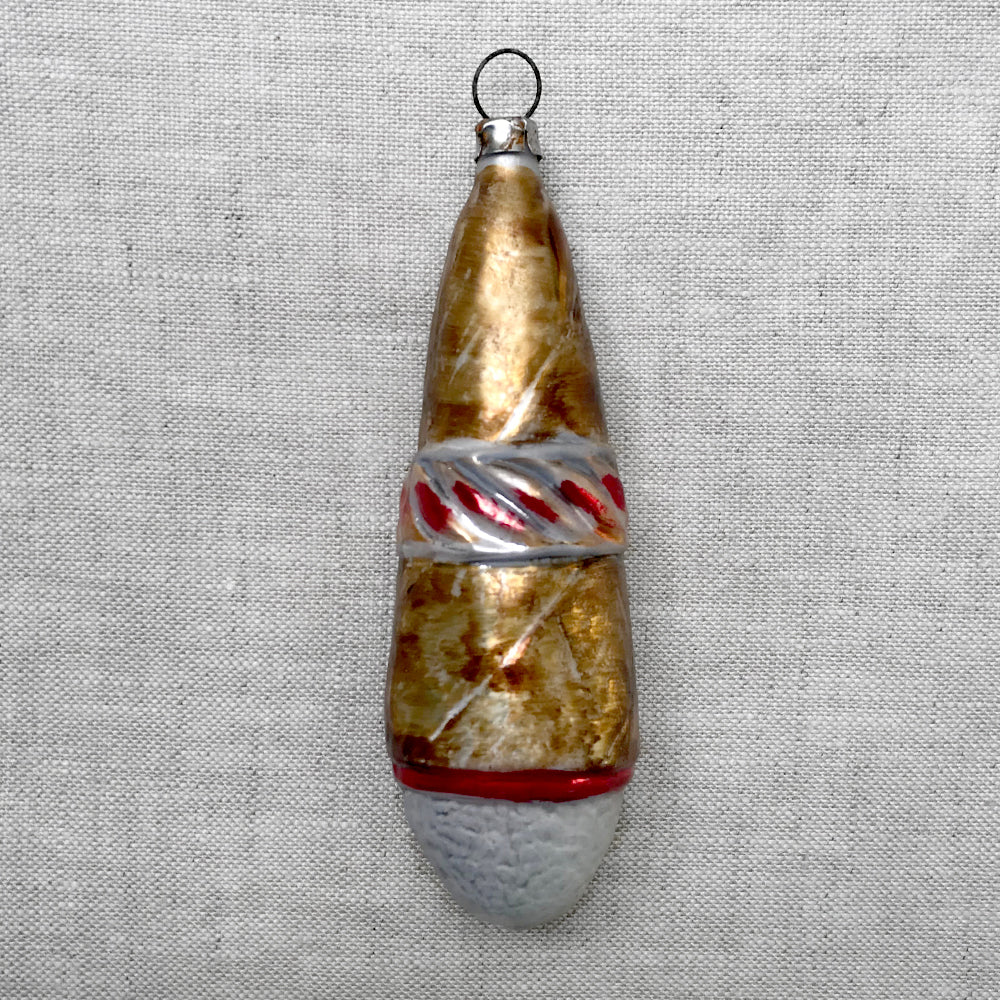Nostalgic Glass Cigar Ornament