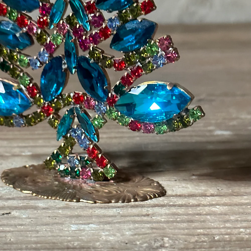 Nostalgic Jeweled Navette Blue Crystal Tree - Image 2