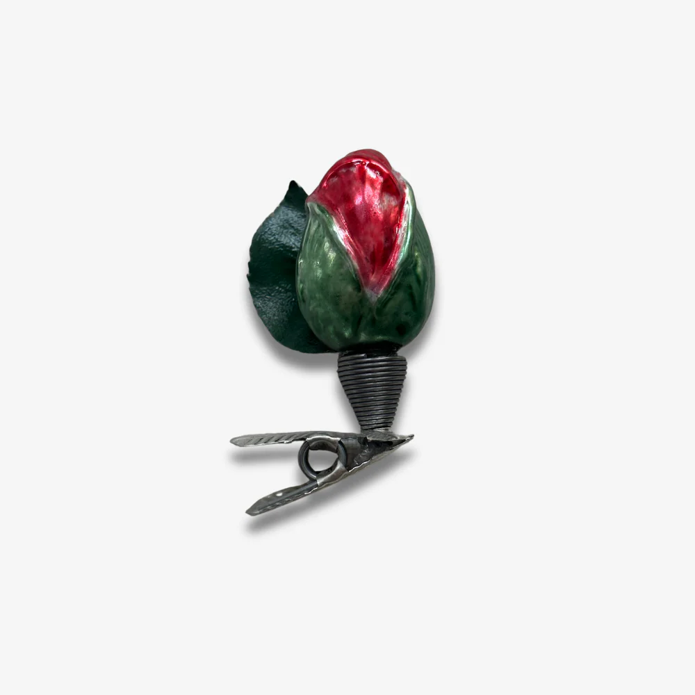 Nostalgic Clip-on Rose Bud Ornament