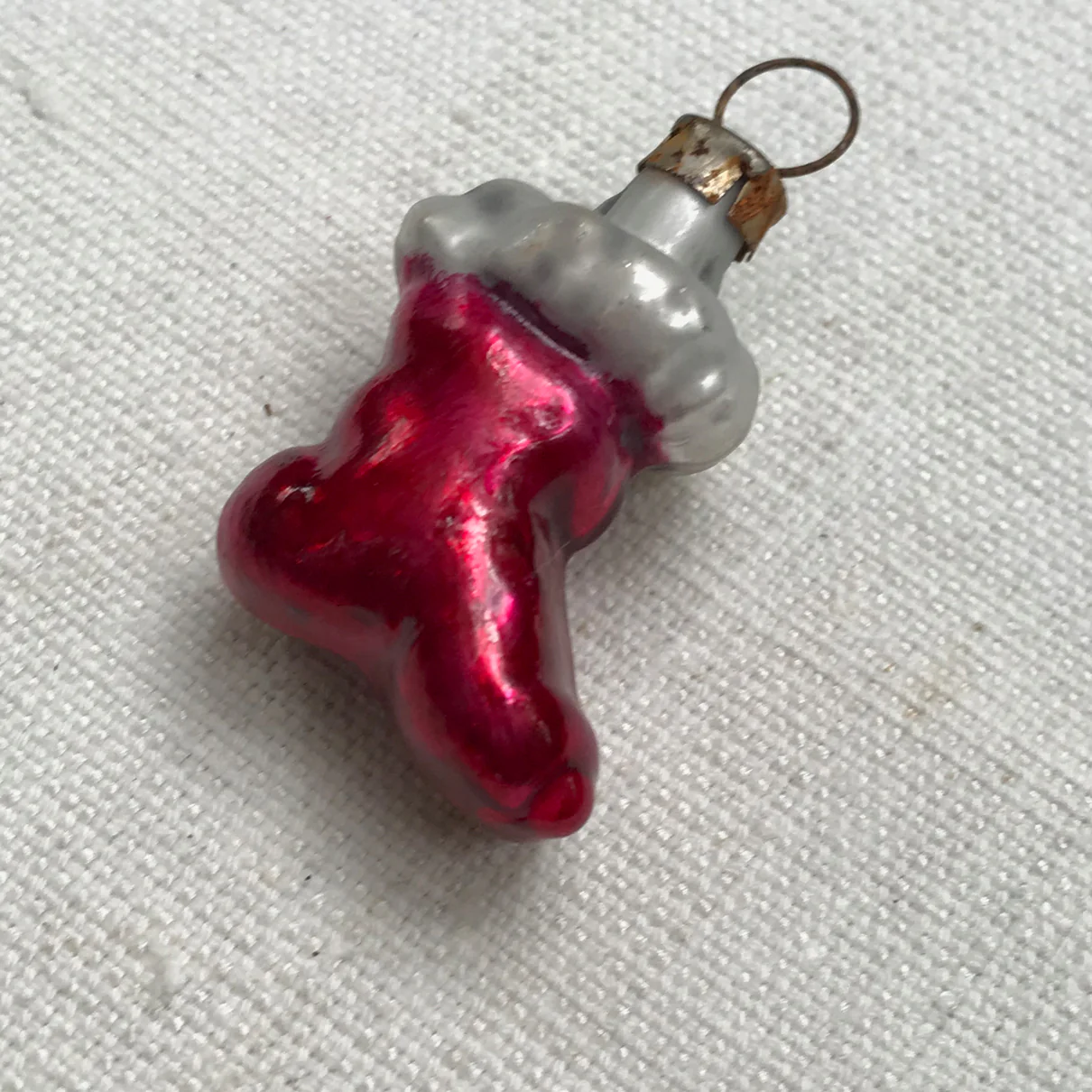 Nostalgic Mini Red Stocking Ornament - Image 2