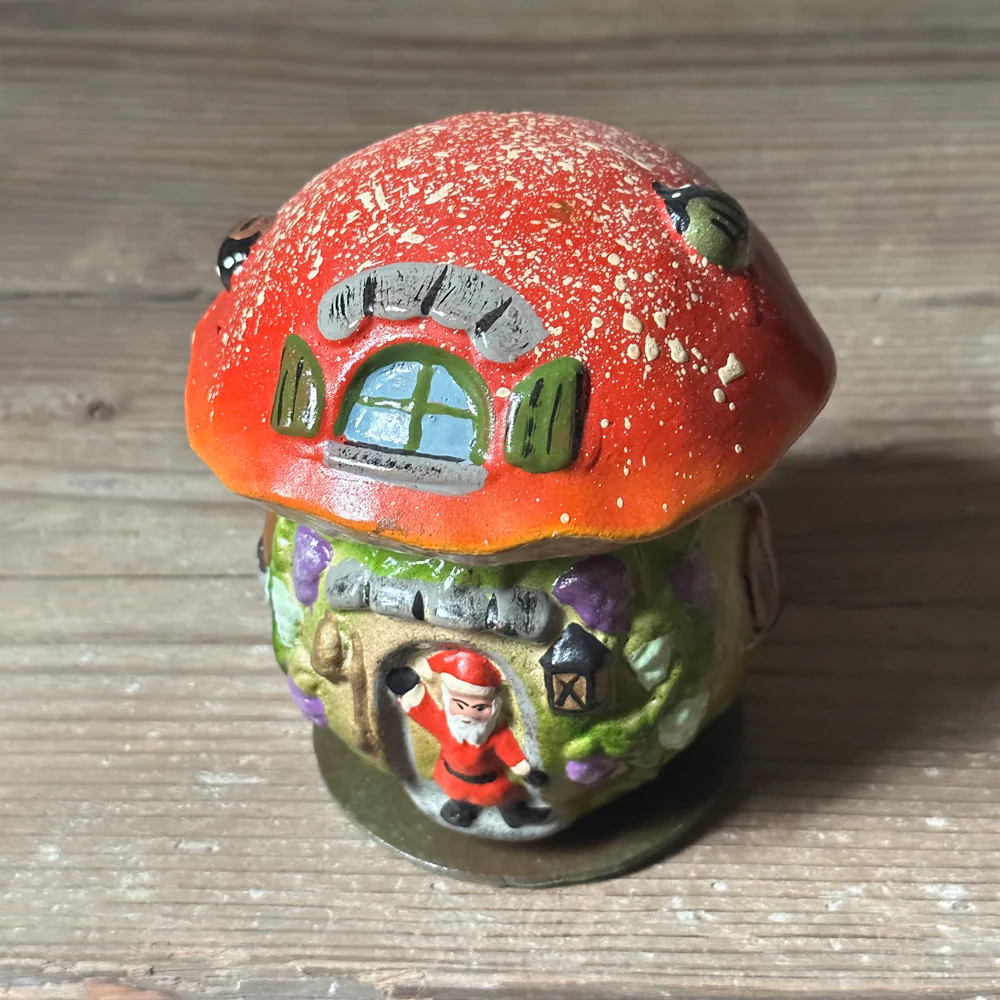 Nostalgic Mushroom Butterfly & Santa Claus Red Candy Box - Image 2