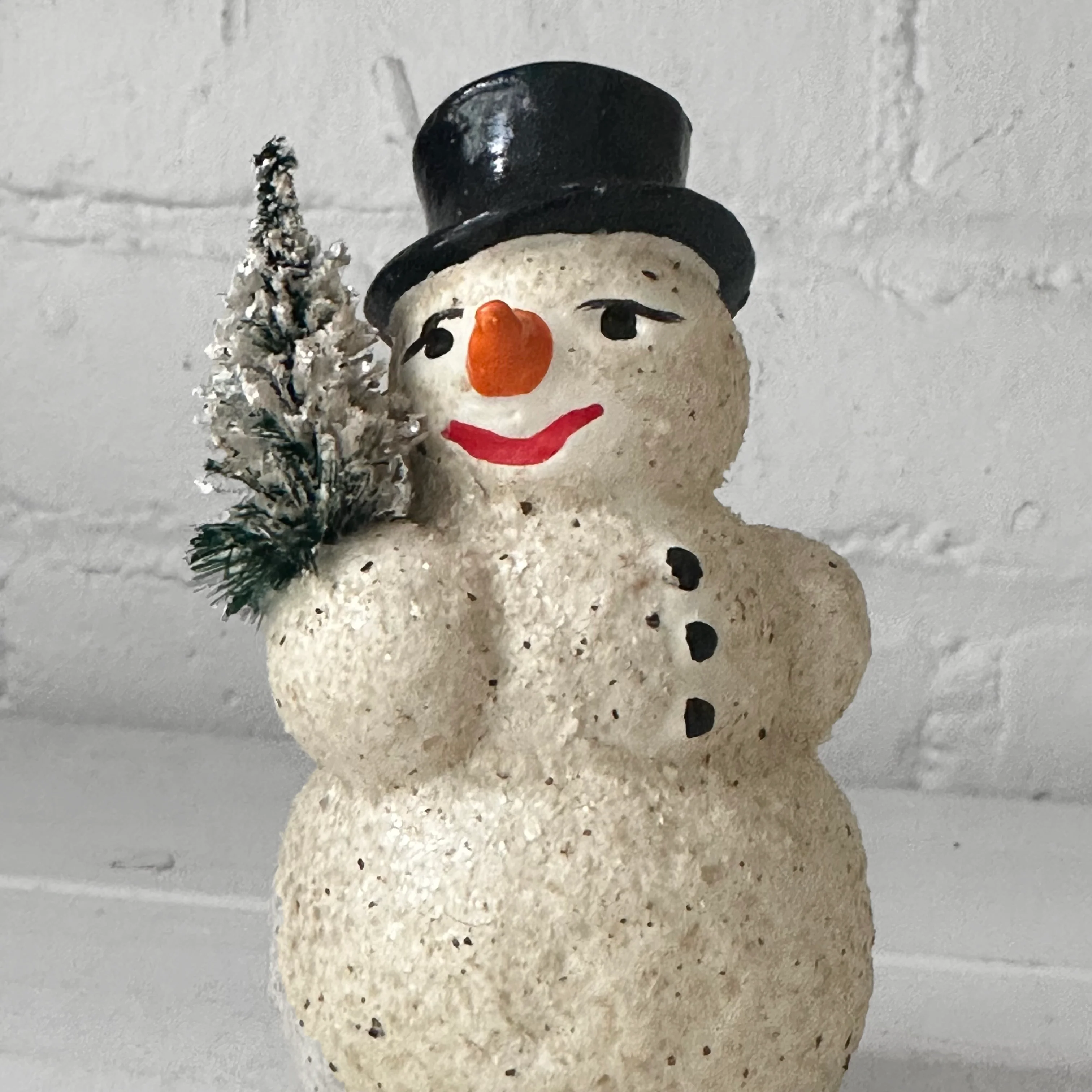 Nostalgic Papier-Mâché Snowman Box - Image 2
