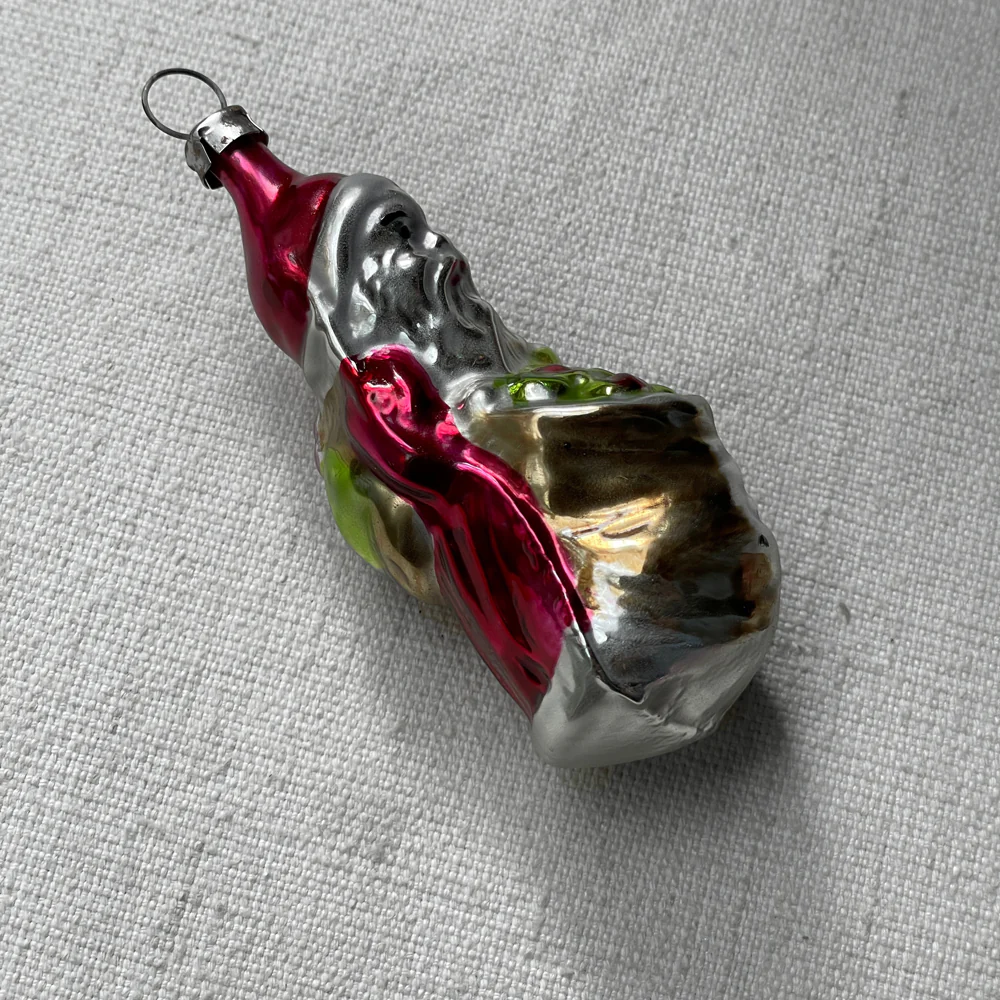 Nostalgic Santa with Two Bags Ornament - Image 2