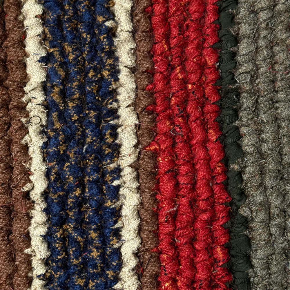 Olly Crocheted Vintage Wool Suit Rug #3 - Image 3