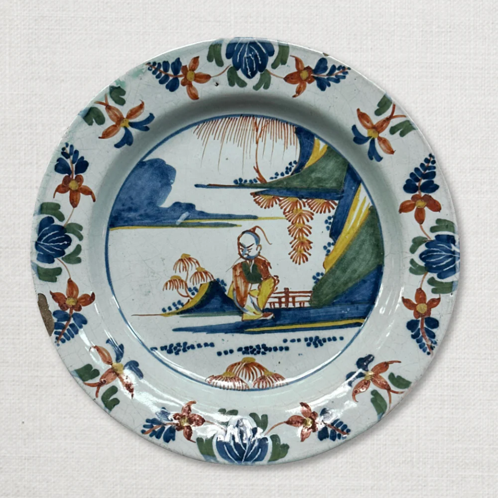 Pair of 18th Century Delft Plates - Image 2