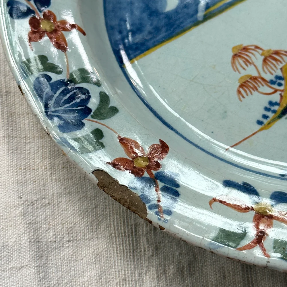 Pair of 18th Century Delft Plates - Image 4