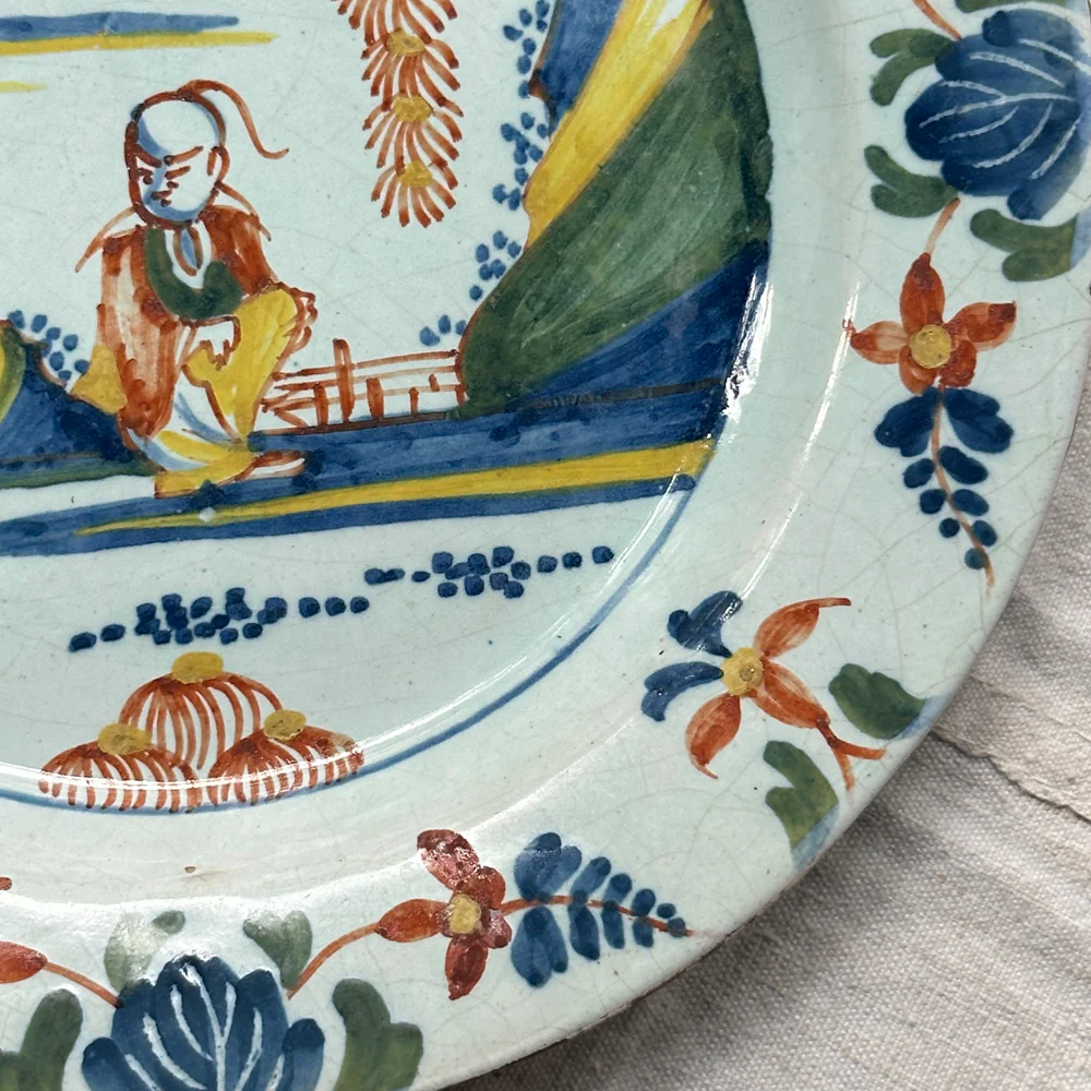Pair of 18th Century Delft Plates - Image 5