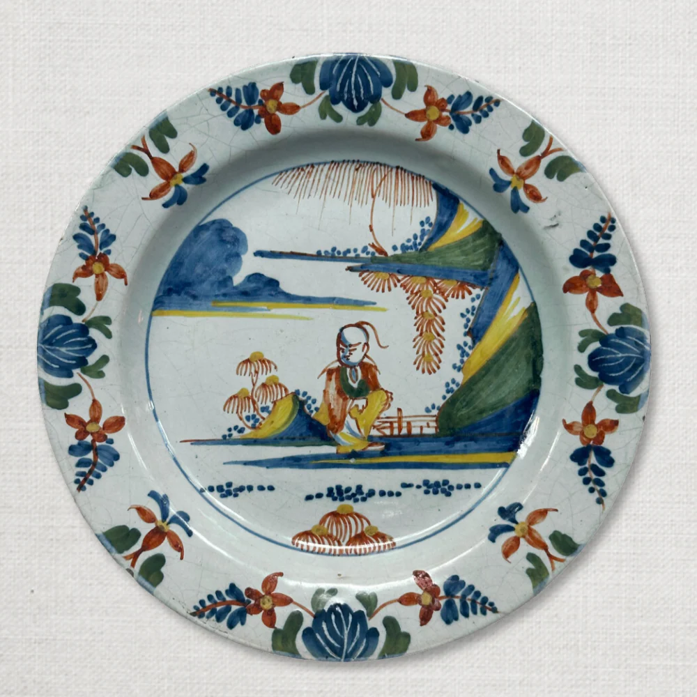 Pair of 18th Century Delft Plates - Image 6