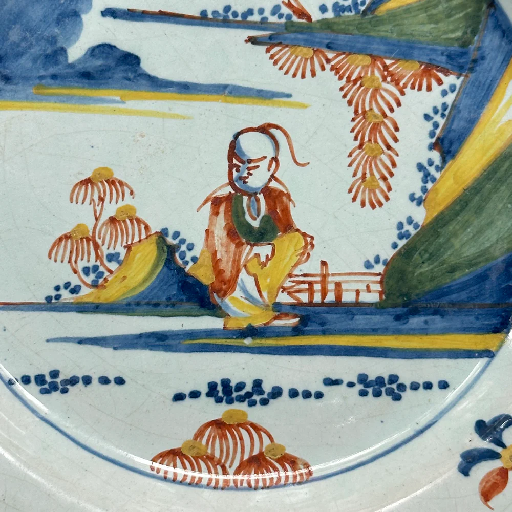 Pair of 18th Century Delft Plates - Image 7