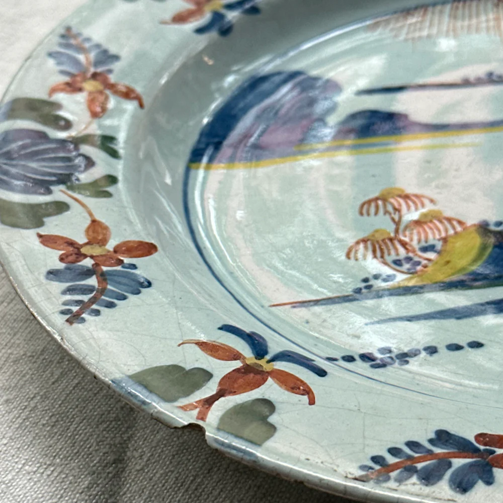Pair of 18th Century Delft Plates - Image 8