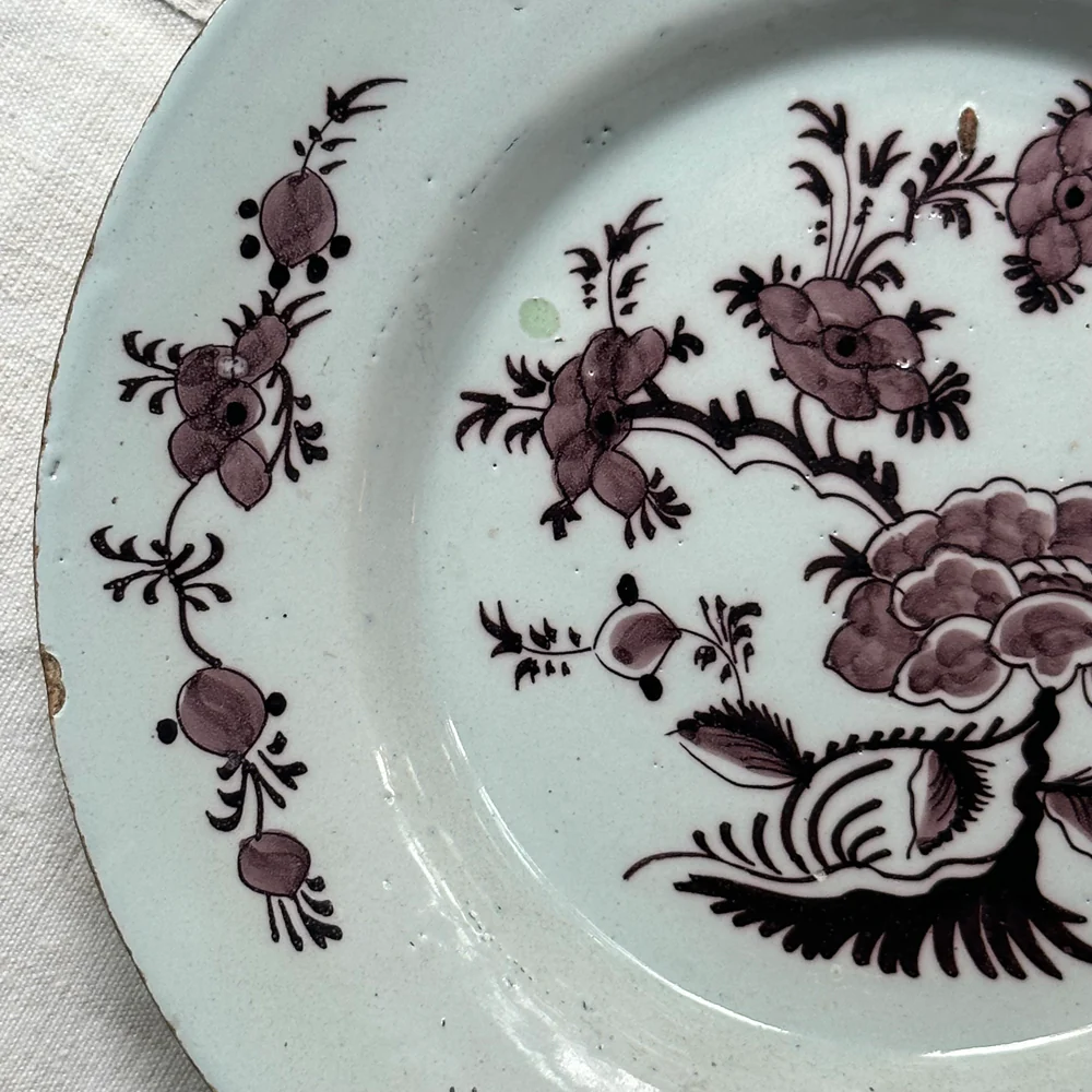 Pair of 18th Century Delft Plates - Image 5