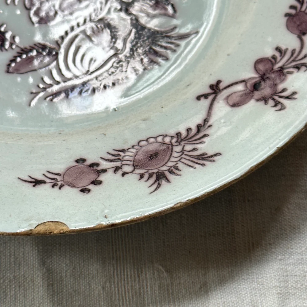 Pair of 18th Century Delft Plates - Image 8