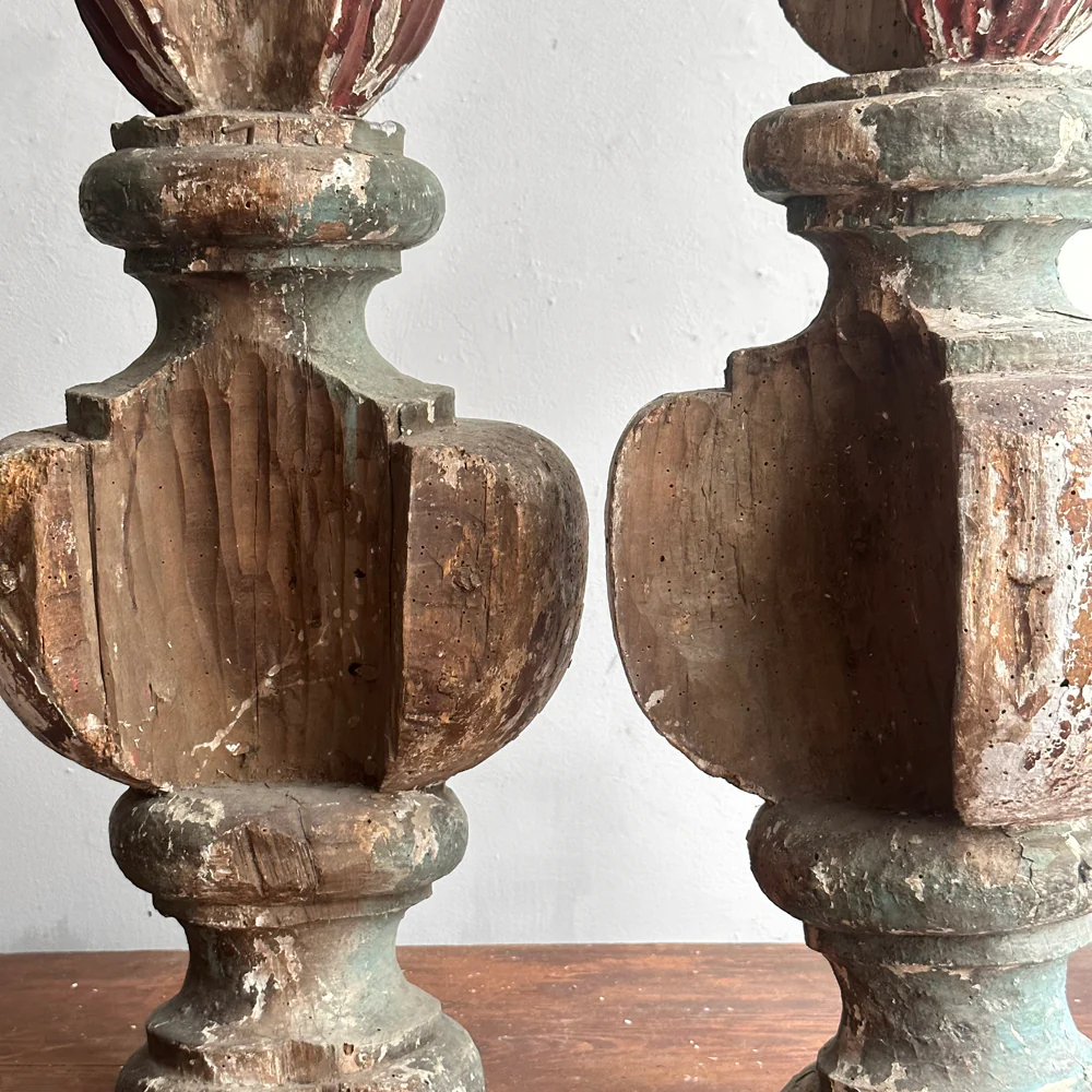 Pair of 19th-century French Architectural Flame Finials - Image 7